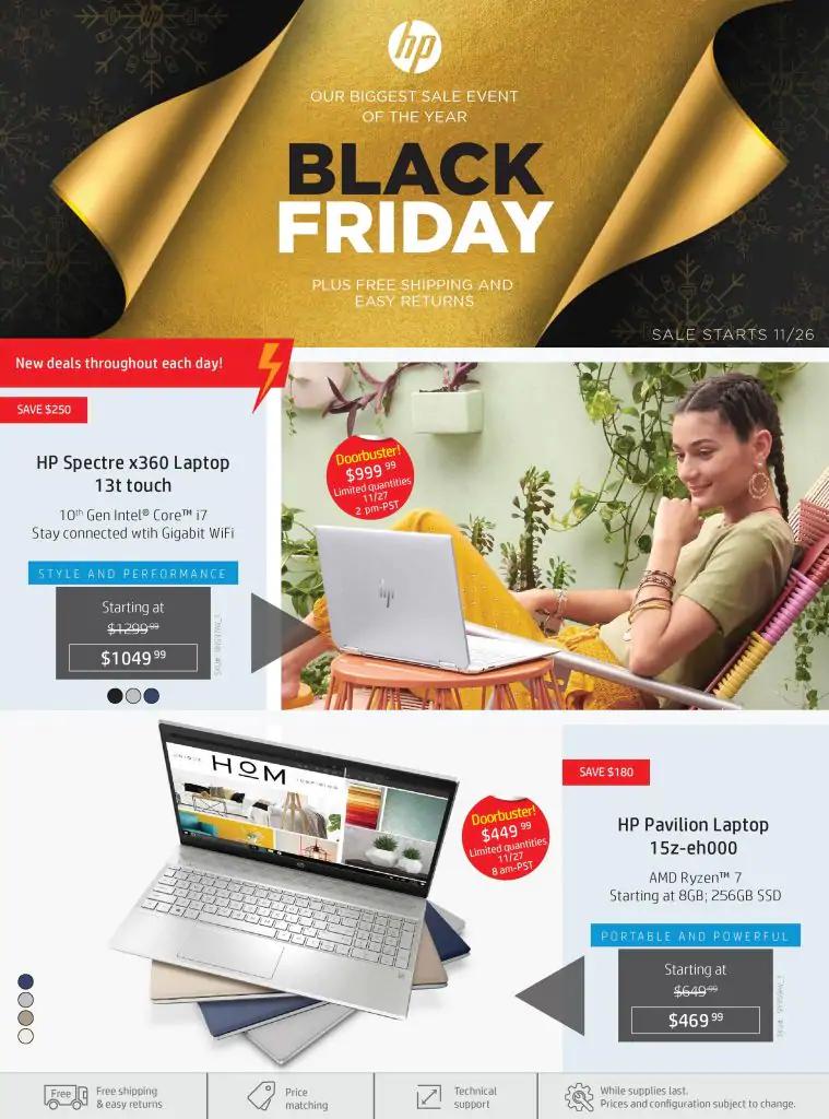 HP Black Friday Ad Scan Page 1